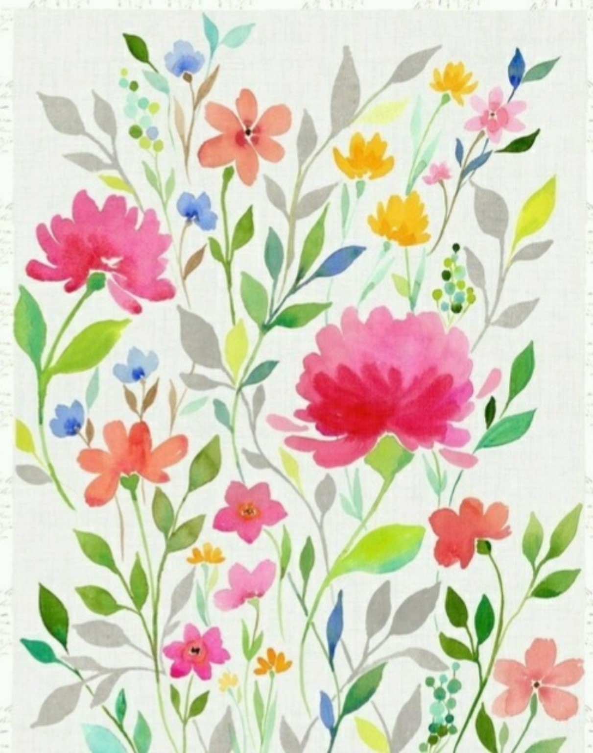 Floral repeat pattern
